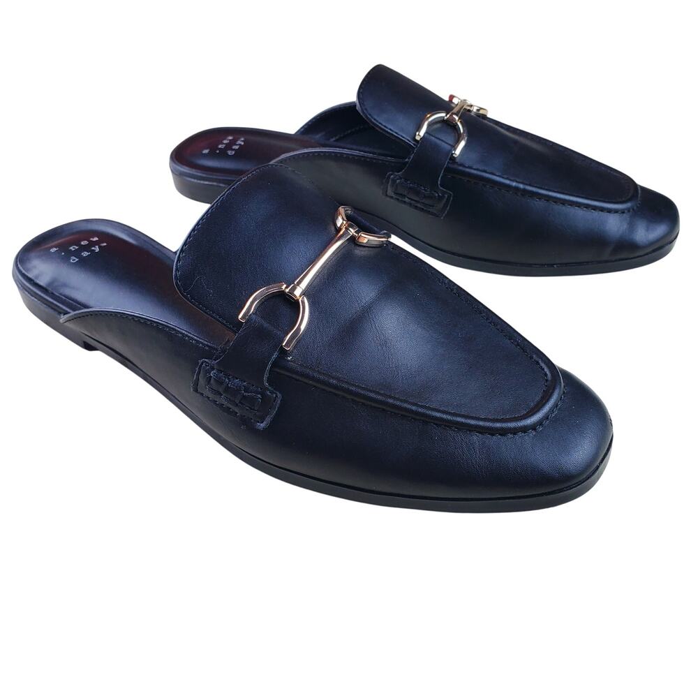 A NEW DAY | Loafer | Black | Mules | Size 8.5